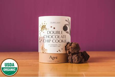 USDA Organic certified Double Chocolate Chip Cookies for hormone balance